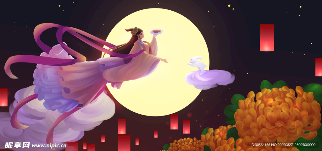 古风国潮意境复古海报背景素材