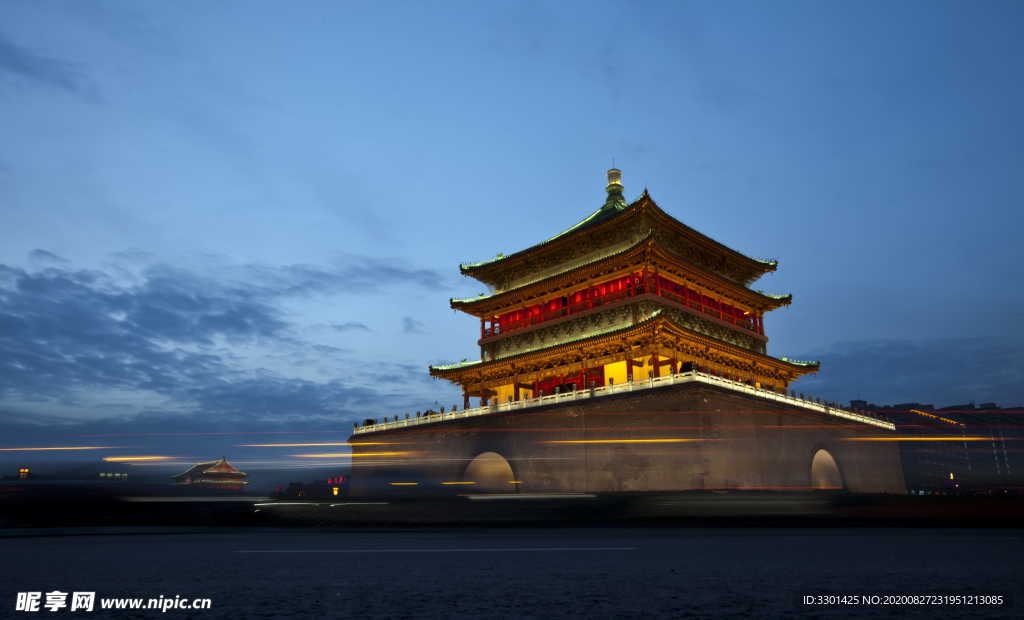 西安钟楼夜景