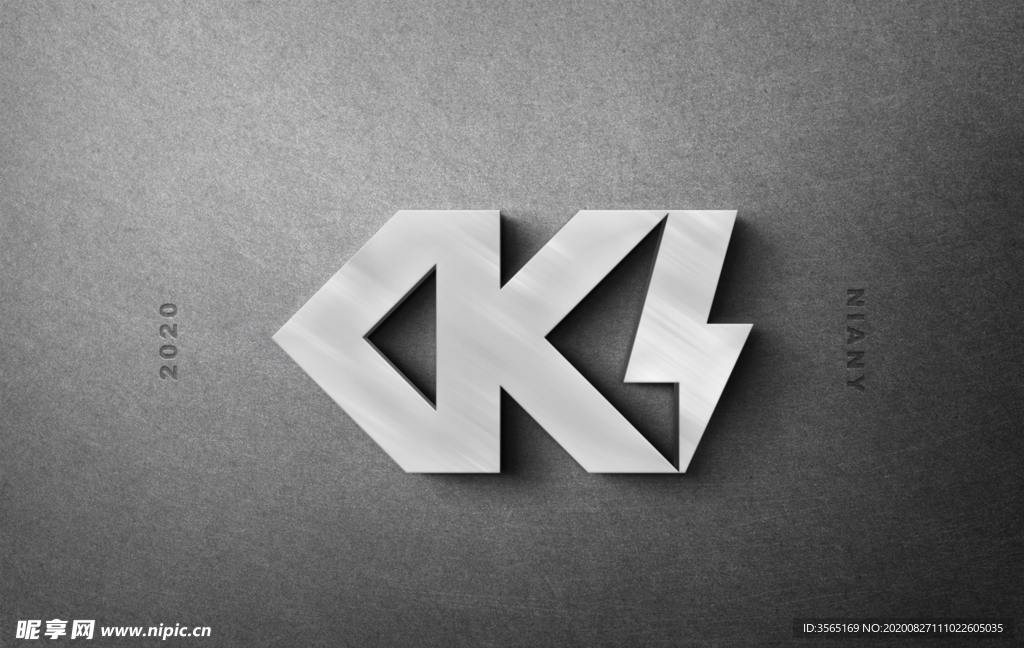 高端LOGO墙面样机