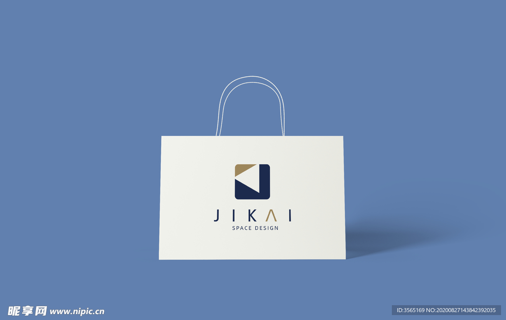 手提购物纸袋PSD包装样机