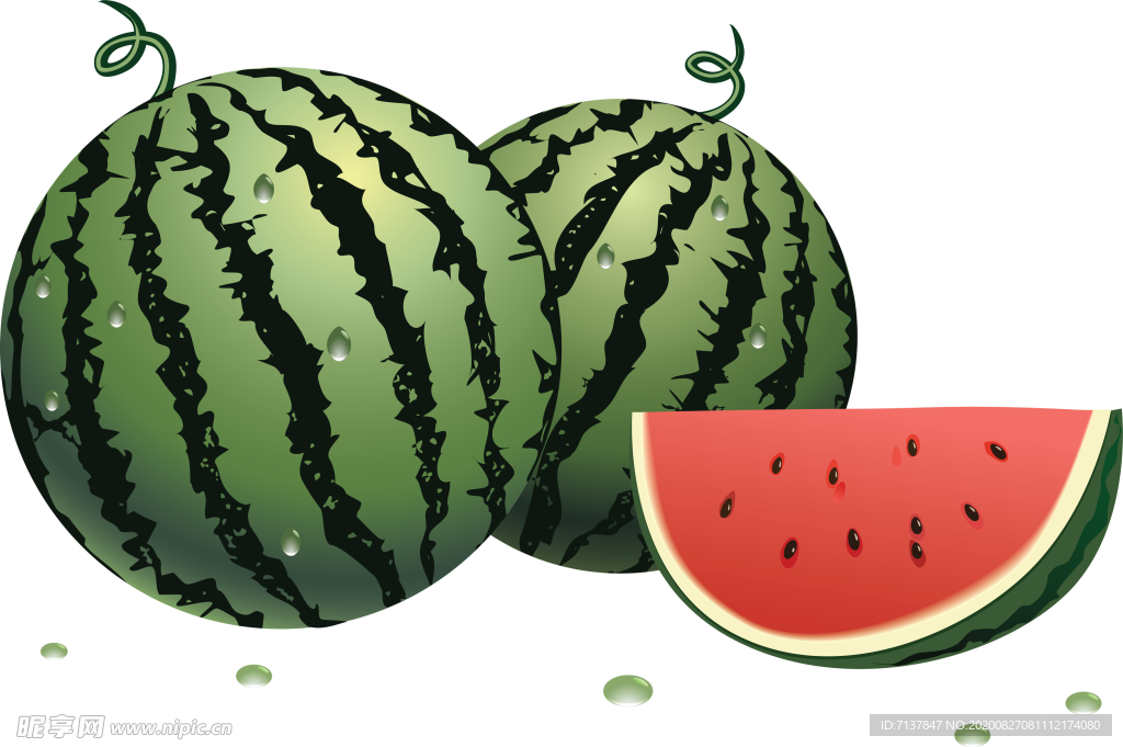 西瓜元素图片