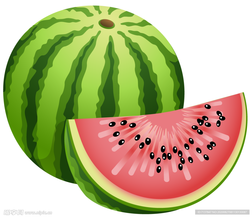 西瓜元素图片