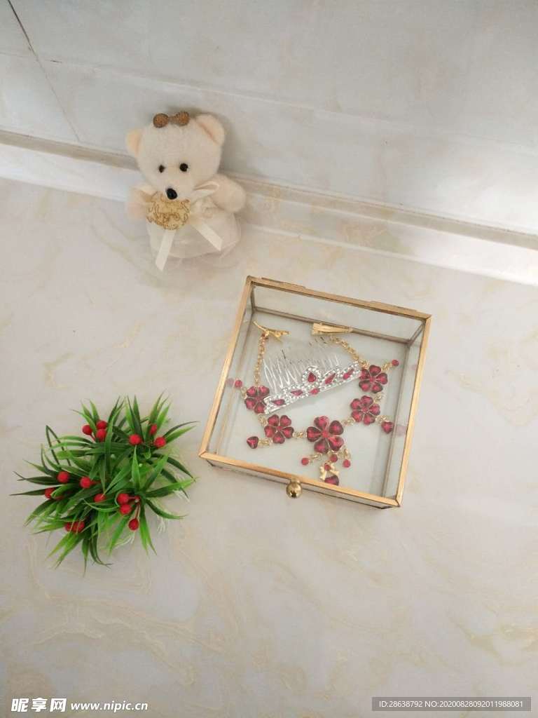 几何多边形玻璃花房摆件实拍图