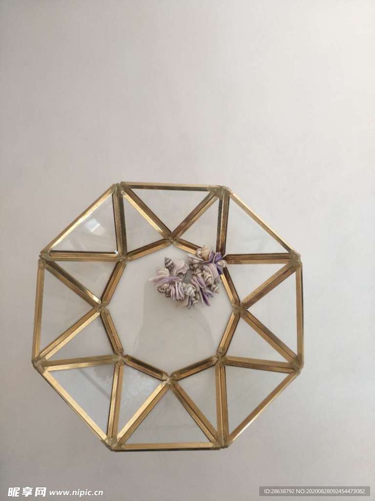 几何多边形玻璃花房摆件实拍图
