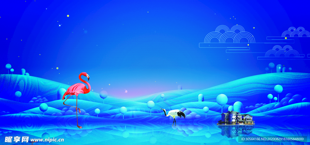 地产建筑活动背景素材