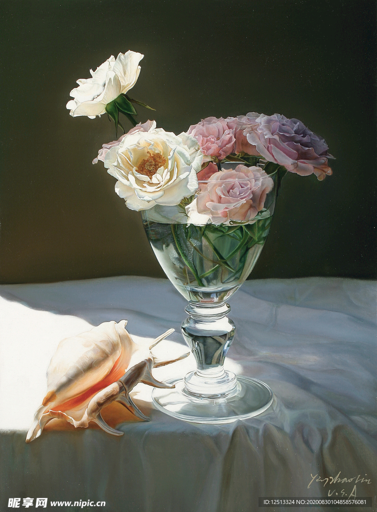 花卉静物油画
