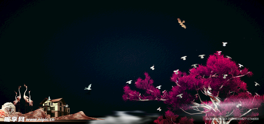 地产活动背景海报素材