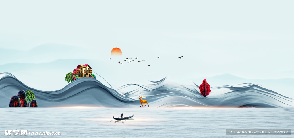 地产活动背景海报素材