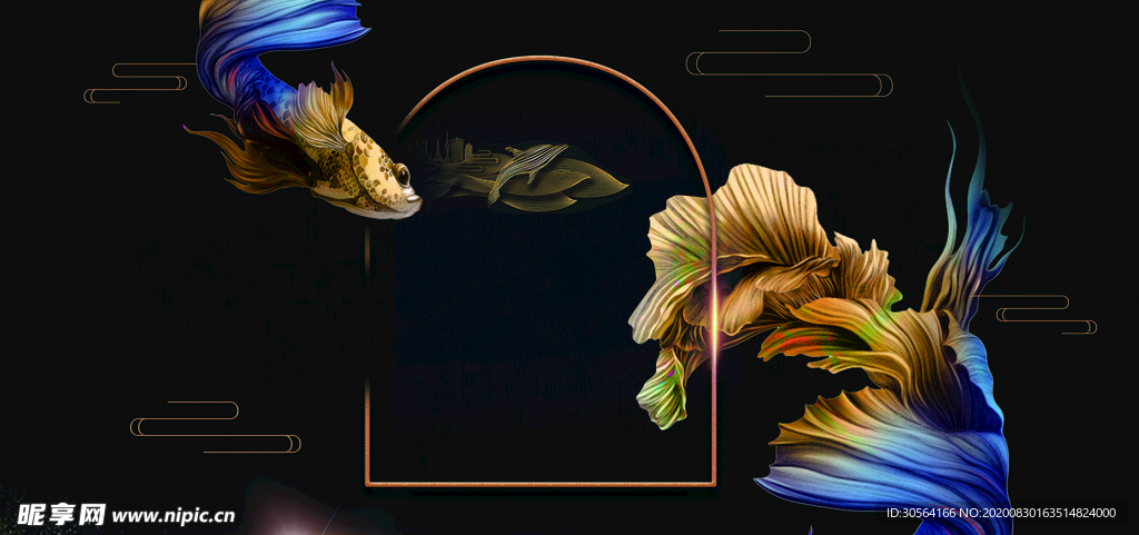 地产复古活动宣传海报背景素材