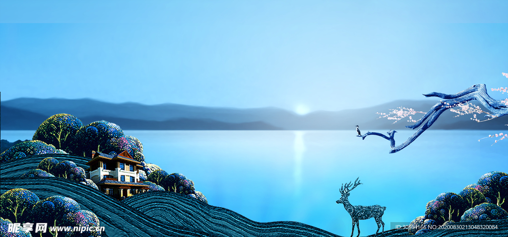 地产活动宣传背景海报素材