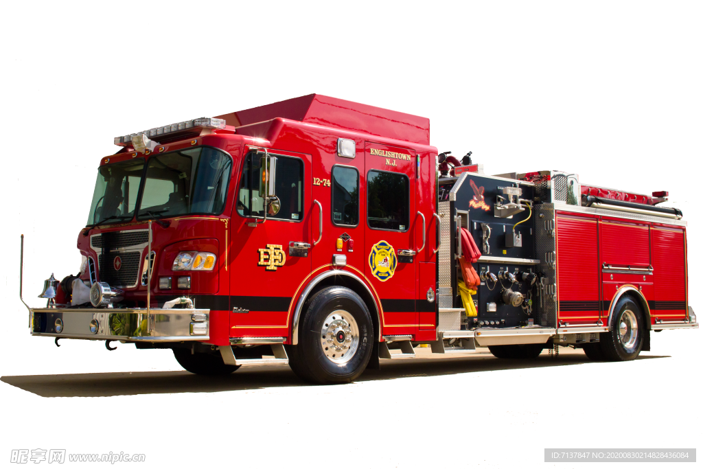 免扣消防车图片素材