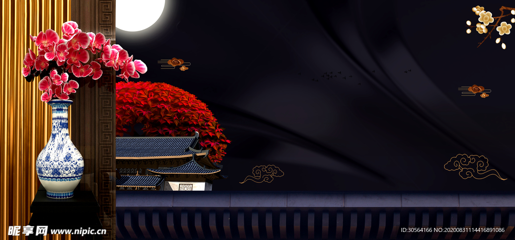 地产复古活动宣传背景海报素材