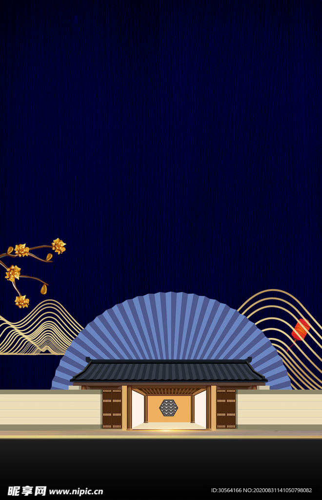 地产复古活动宣传背景海报素材