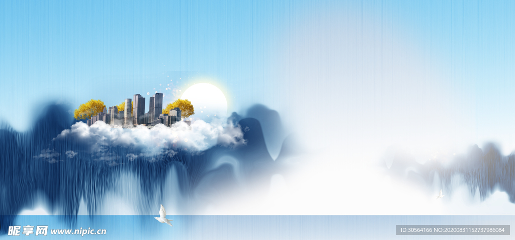 地产活动宣传背景海报素材