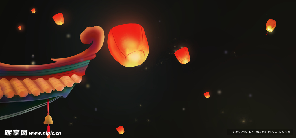 中秋国风古风背景海报素材