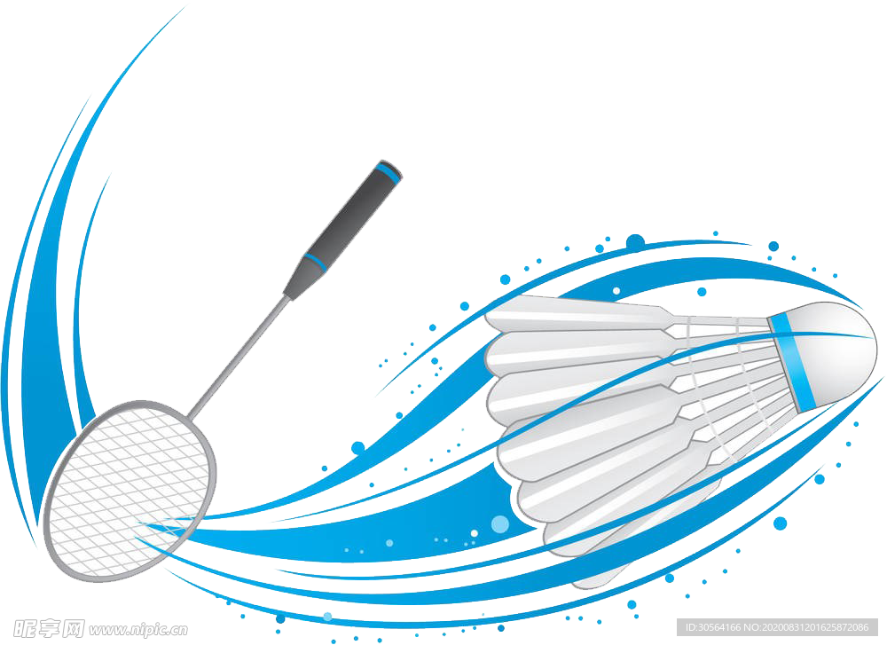 羽毛球运动合成背景素材