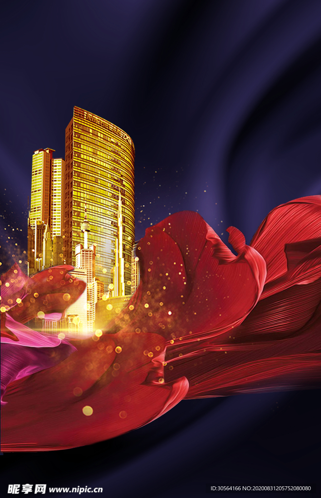 地产活动复古背景海报素材