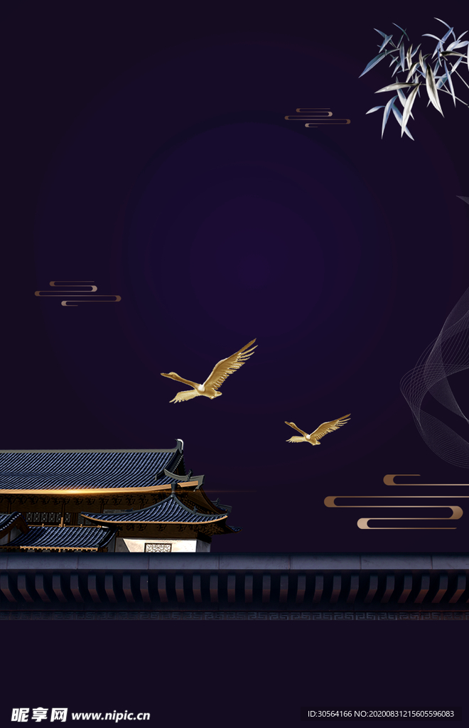 地产活动复古背景海报素材