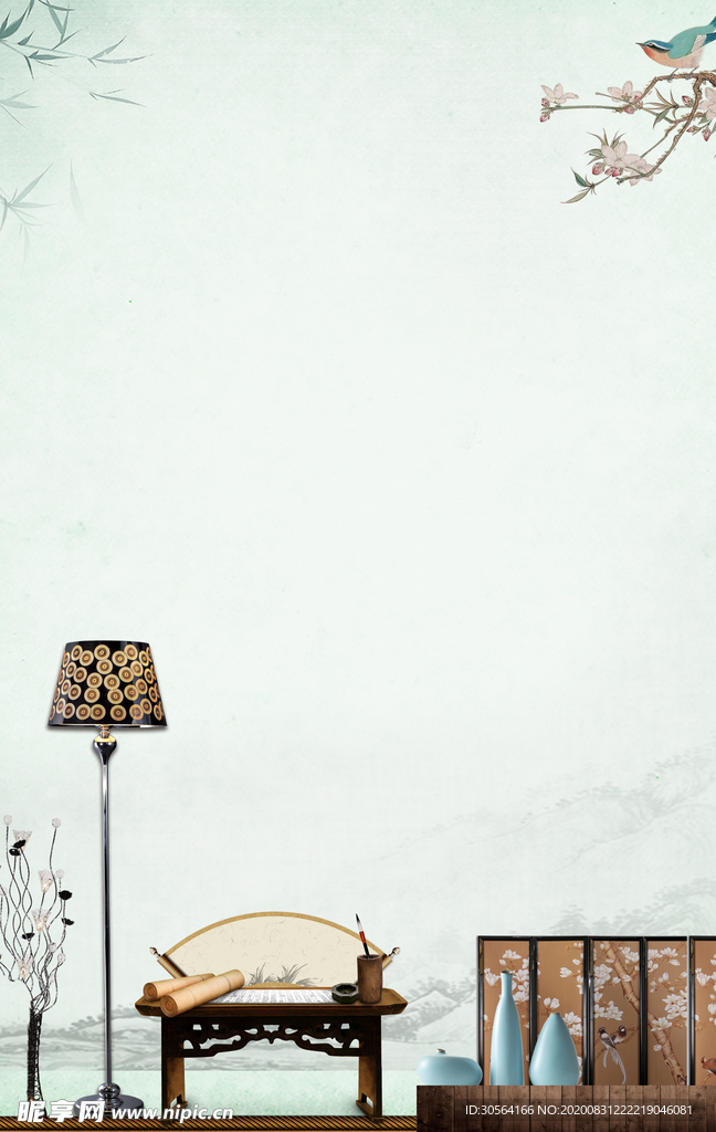 地产活动复古背景海报素材