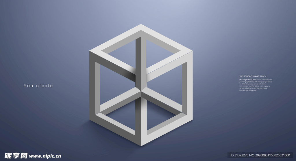 创意立体几何设计图片