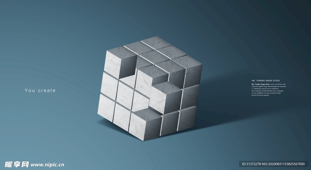 创意立体几何设计图片