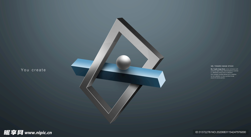 创意立体几何设计图片