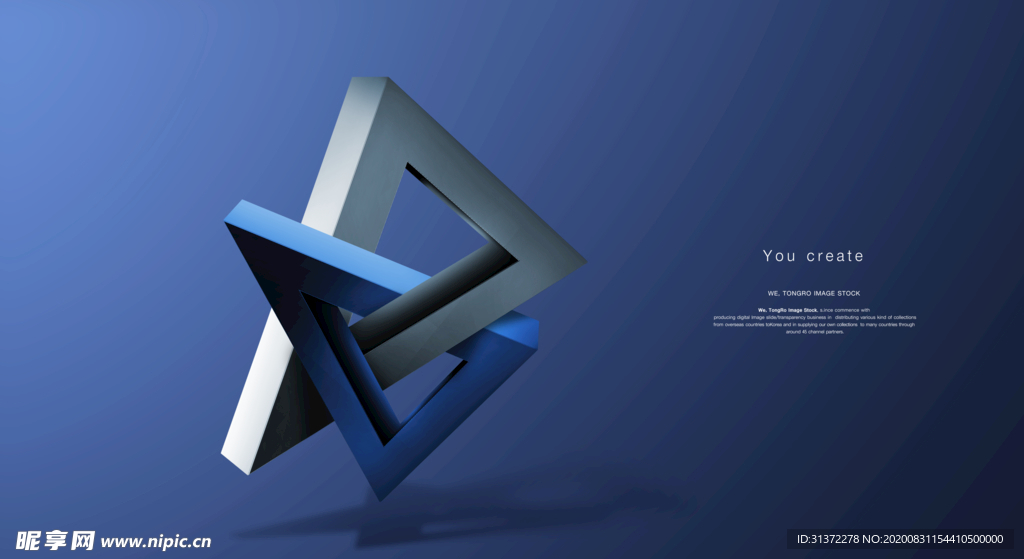 创意立体几何设计图片