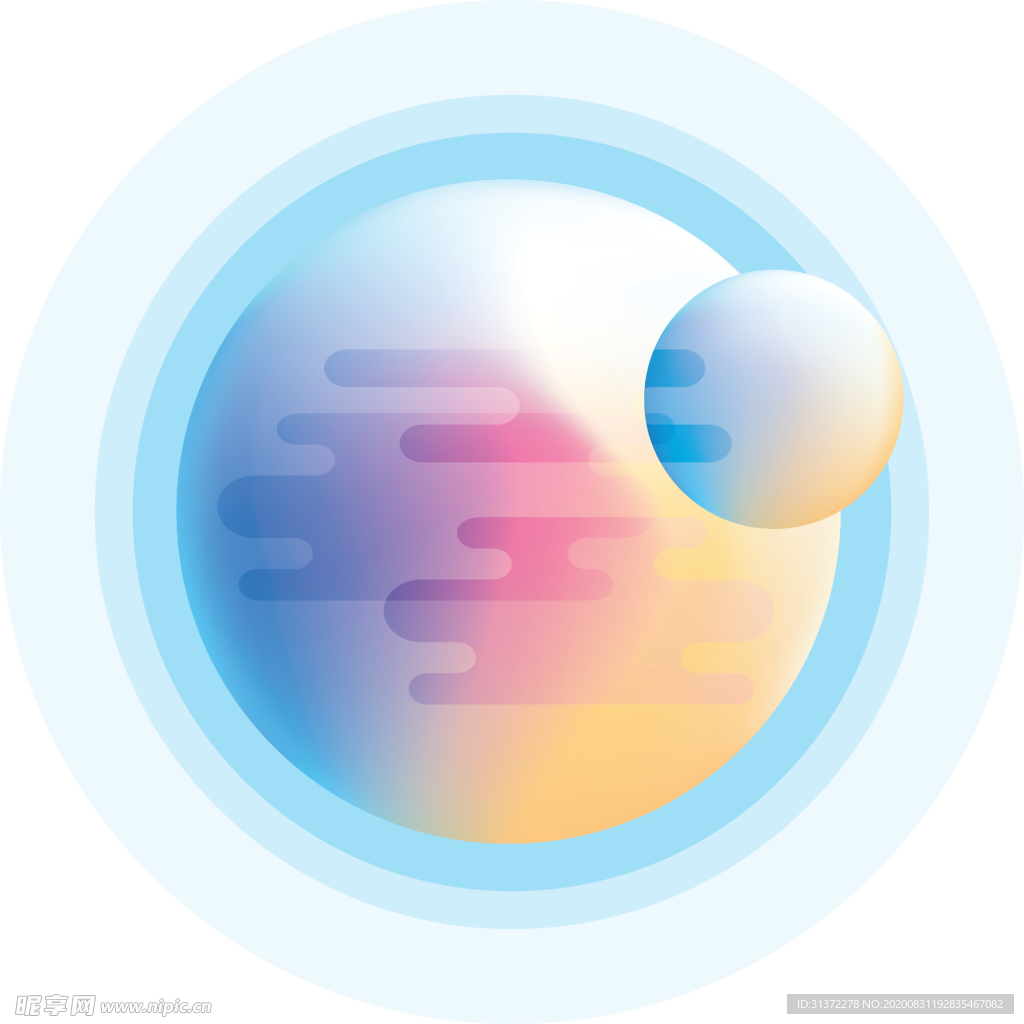 宇宙星空宇航员飞船插画图片