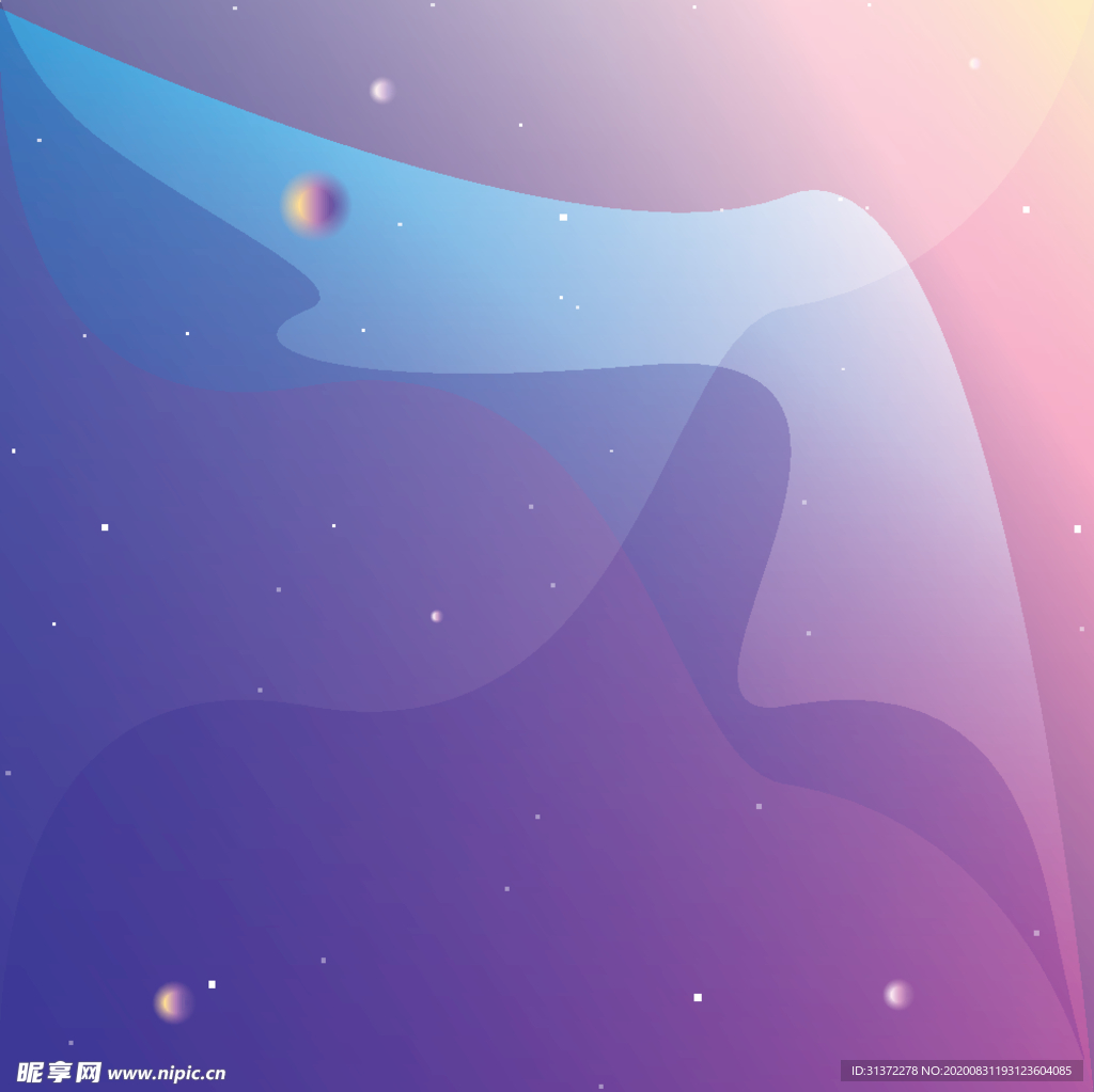 宇宙星空宇航员飞船插画图片