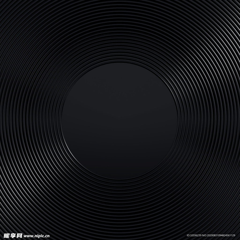 黑色环背景