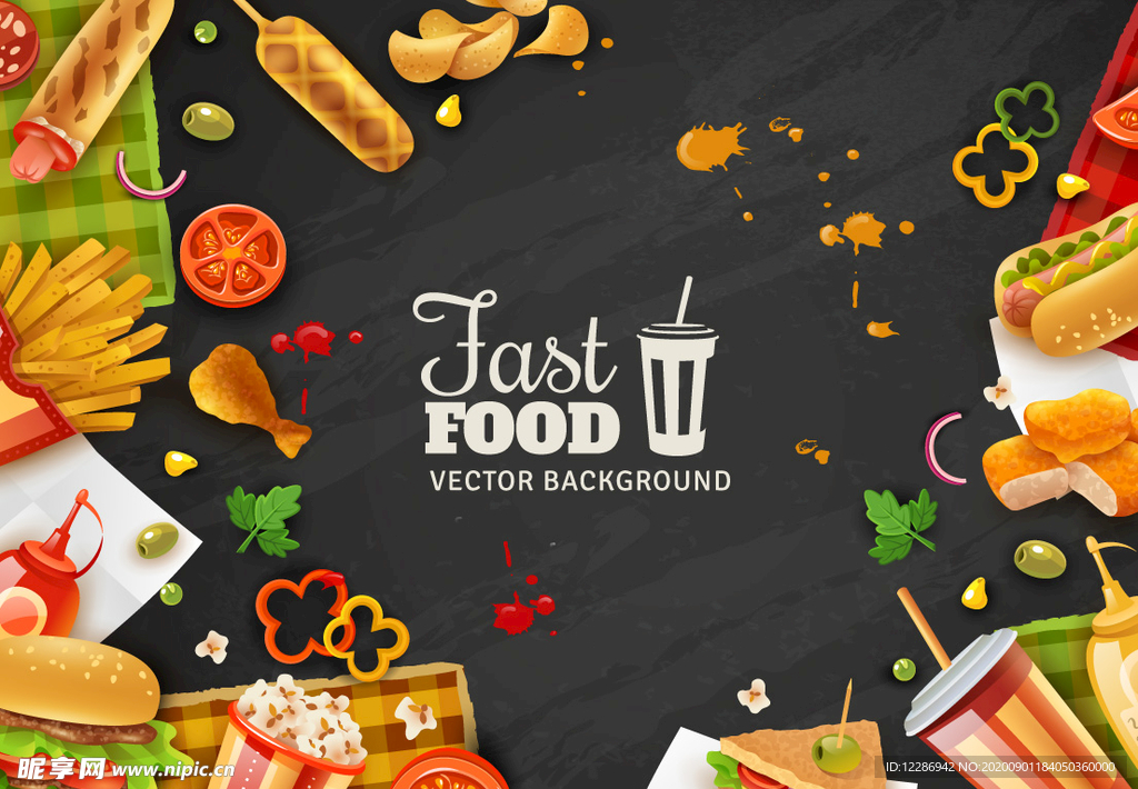 西式餐饮食物海报