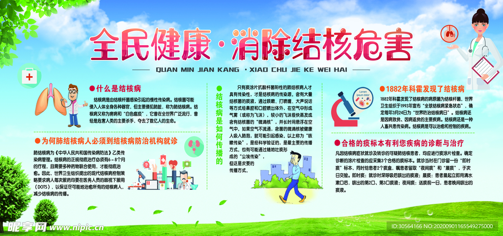 结核病防治社会公益宣传海报