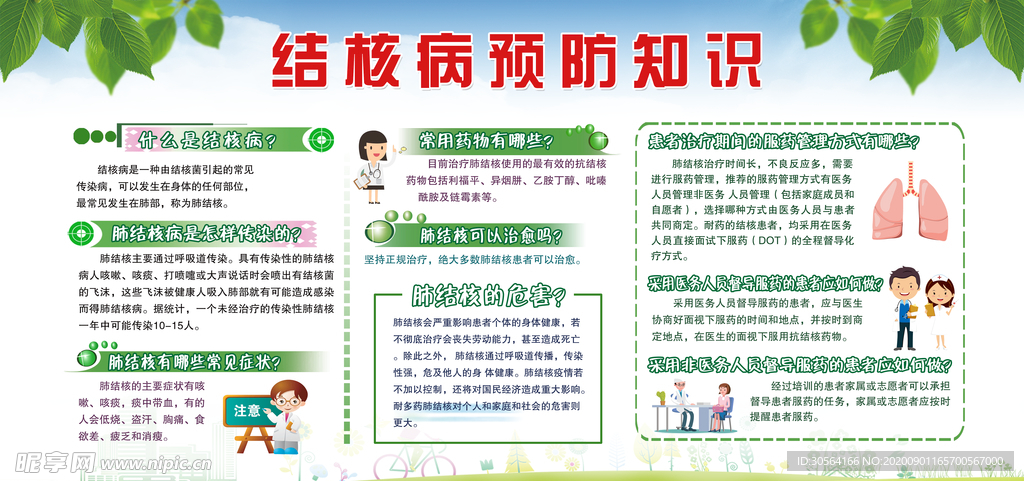 结核病防治社会公益宣传海报