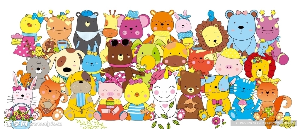 动物合影三 动物美食大合影 上