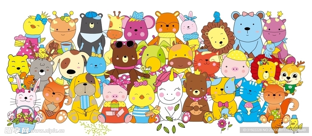 动物合影四 动物美食大合影 上