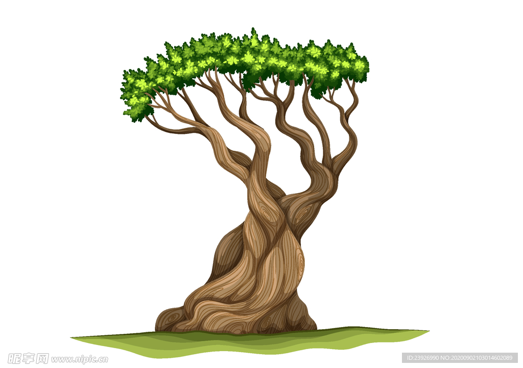 卡通树