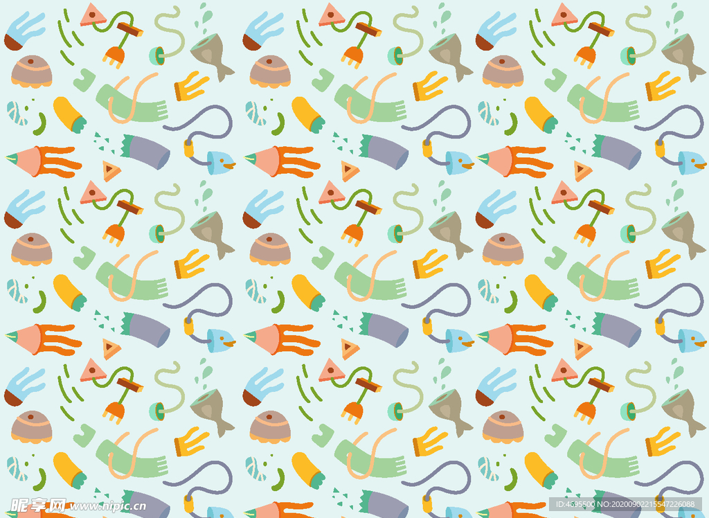 卡通背景矢量素材