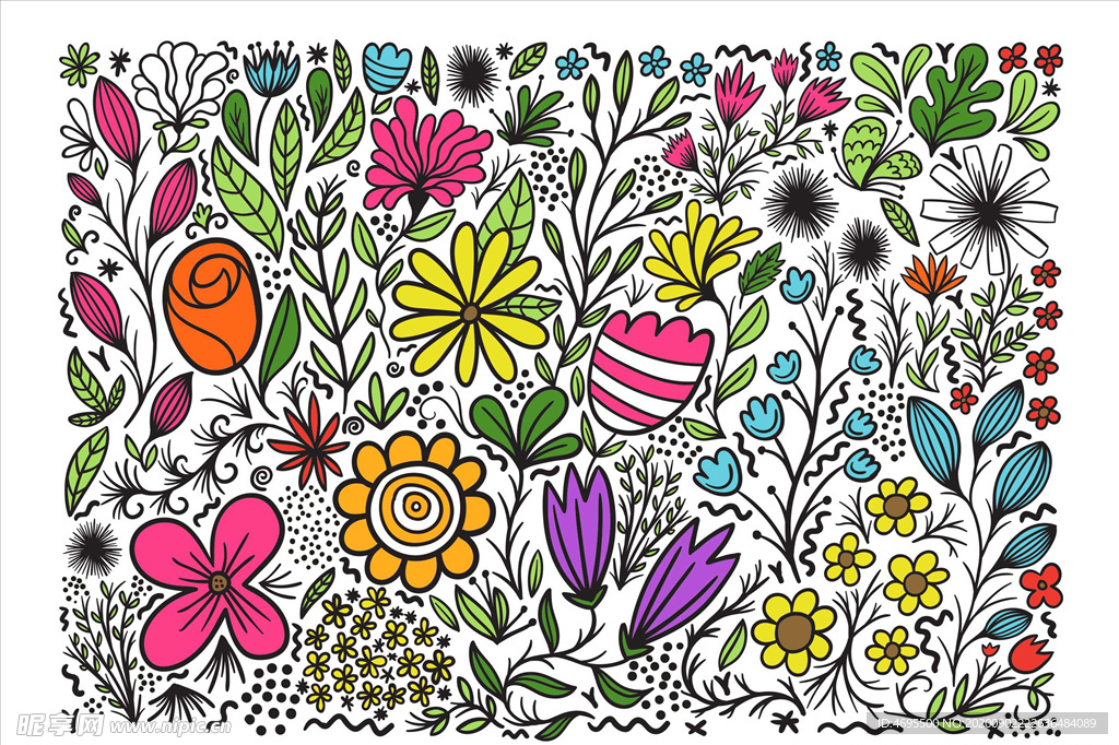 花卉 植物矢量素材