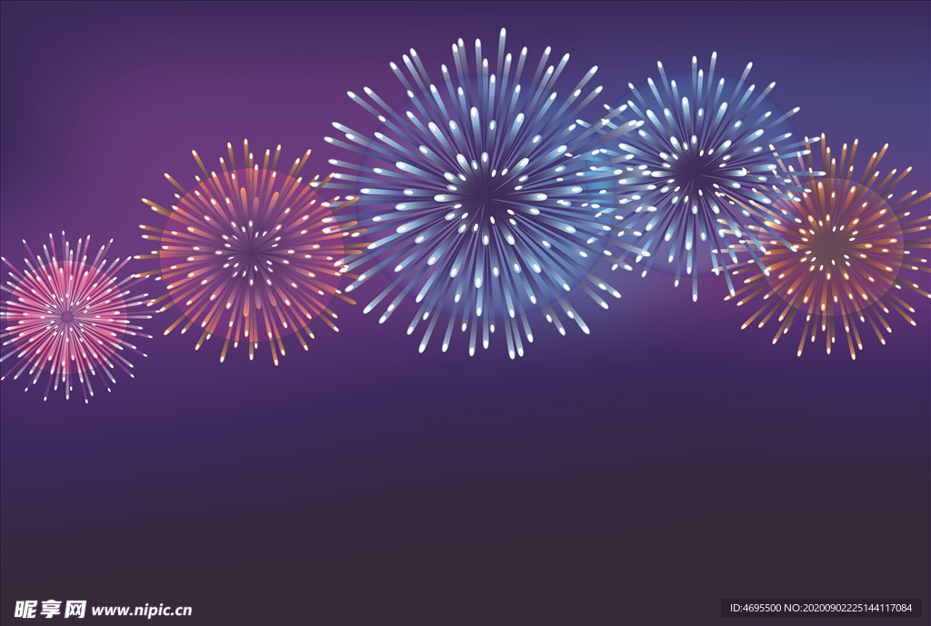 烟花矢量图