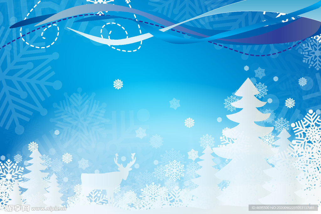 圣诞背景矢量图