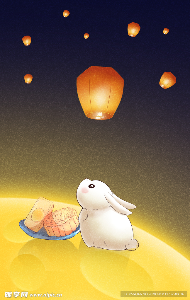 中秋节日活动宣传背景素材