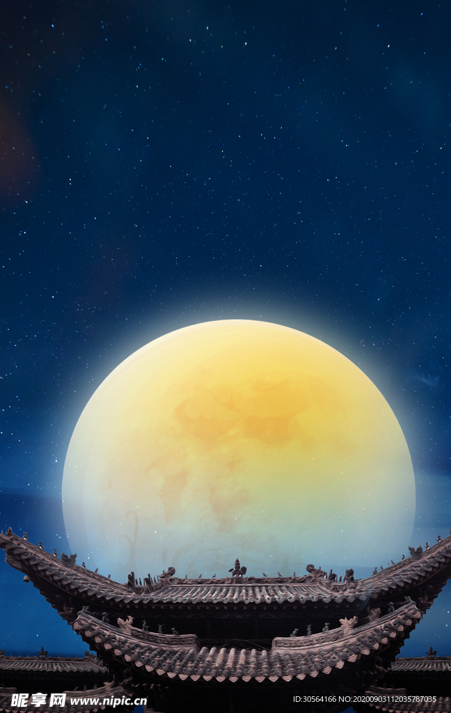 中秋节日活动宣传背景素材