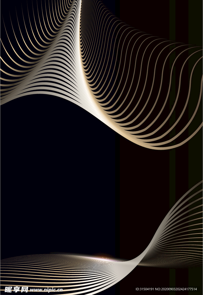 波浪科技线条炫酷背景