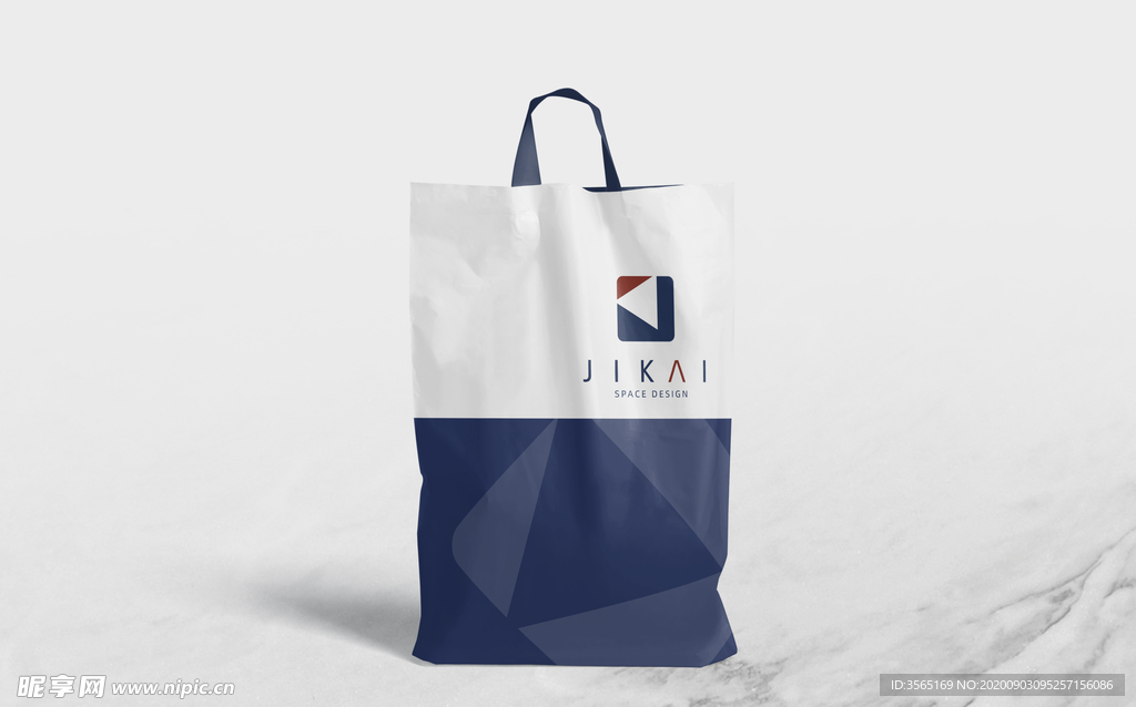 手提购物袋包装袋样机智能贴图