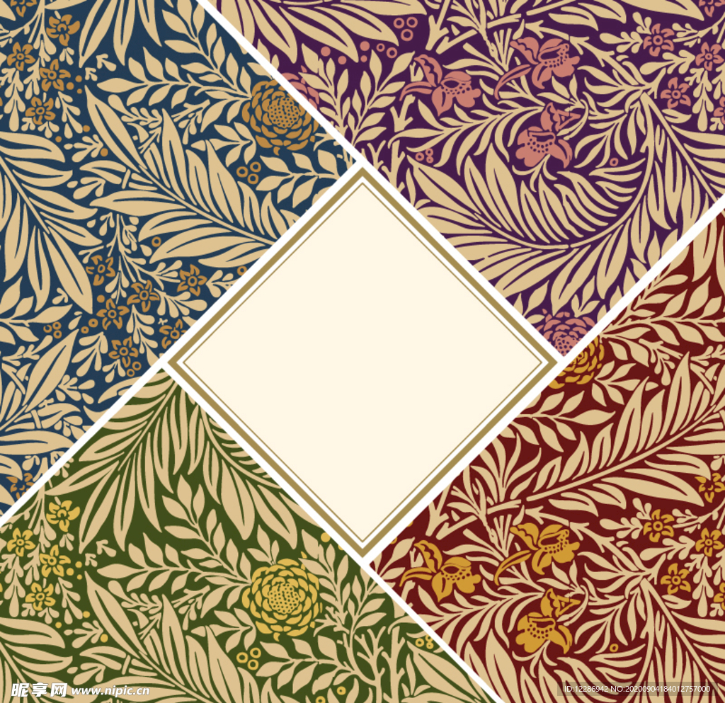 复古图案纹理背景