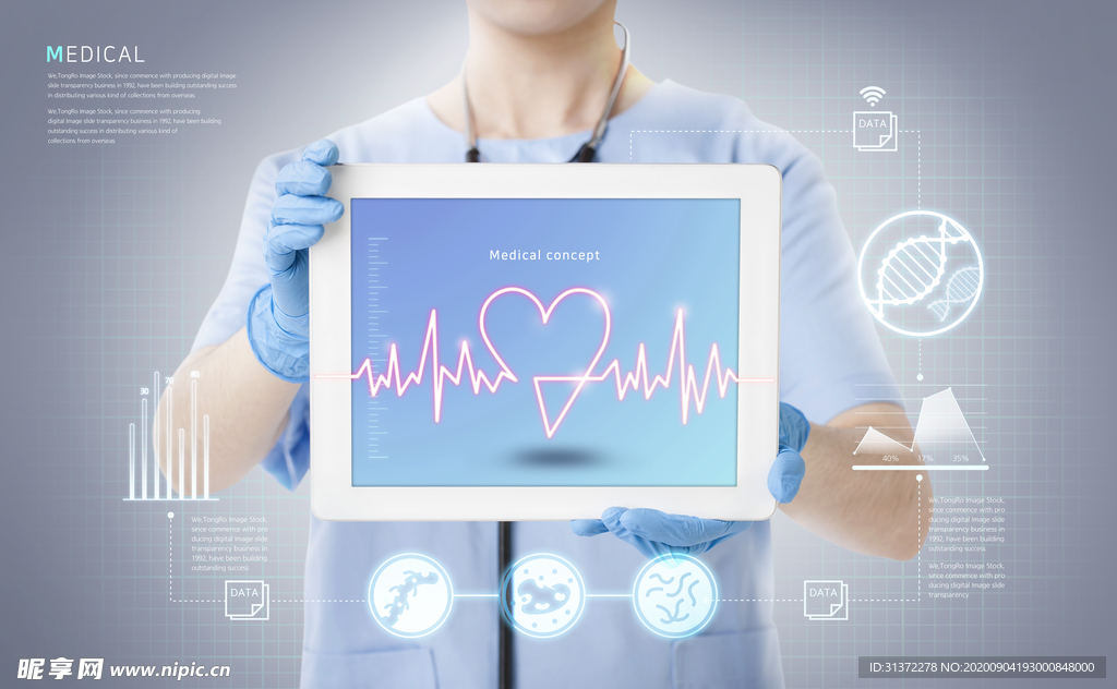 创意医疗合成展板