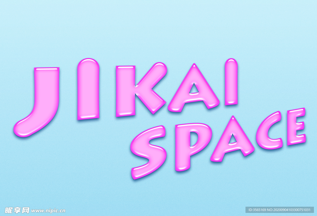 果冻质感透明LOGO卡通样式