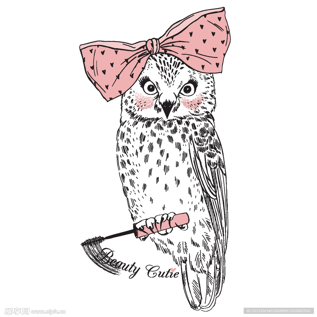 卡通猫头鹰
