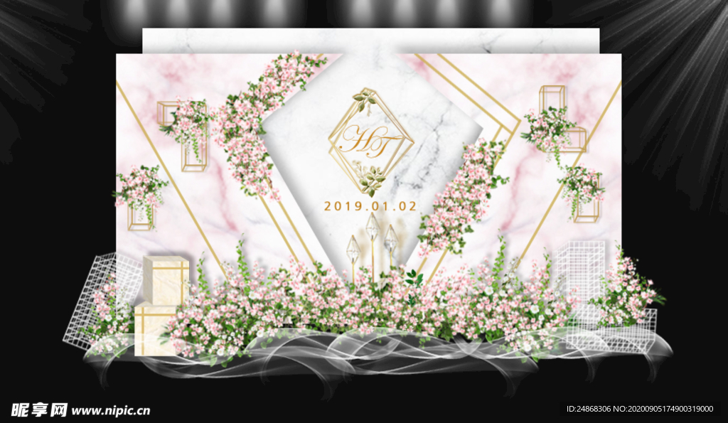 粉色大理石婚礼