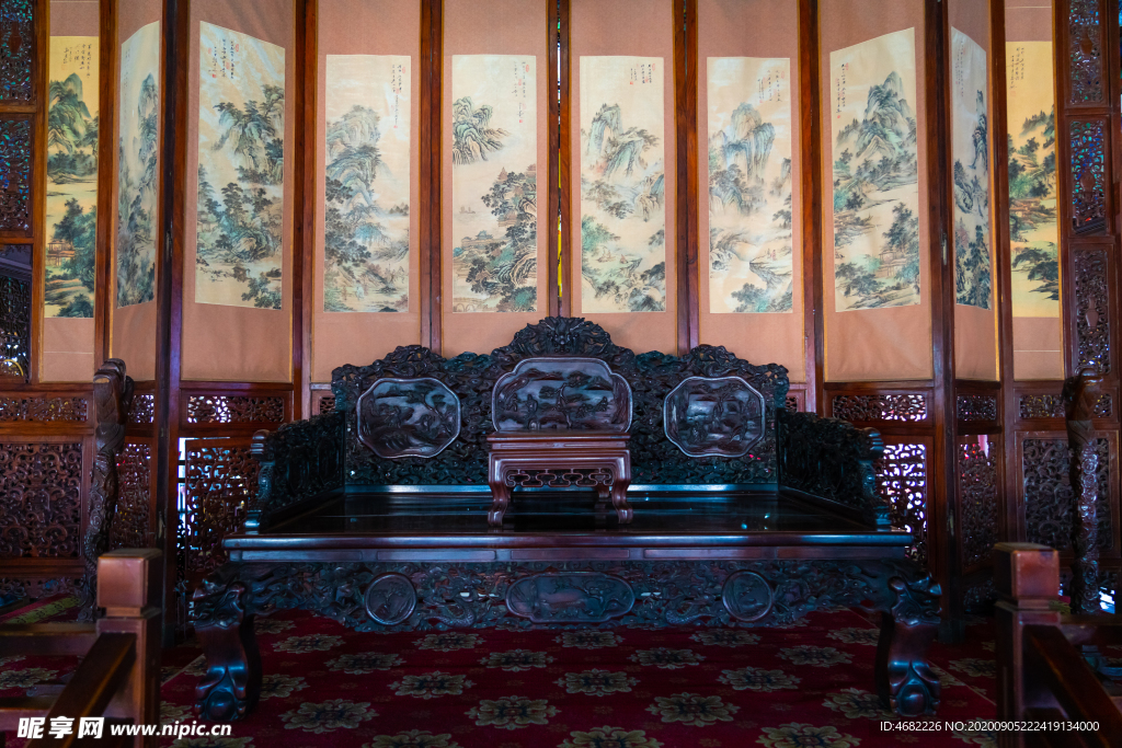 西安鼓楼清代家具展